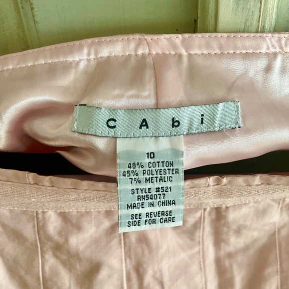 CAbi Pink Skirt w/Pleats #521 - Picture 3 of 3
